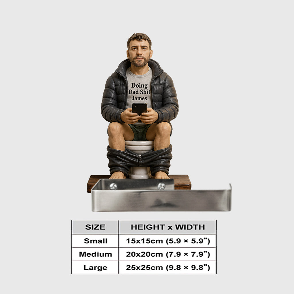 Best Time Of Day - Personalized Father Toilet Paper Holder