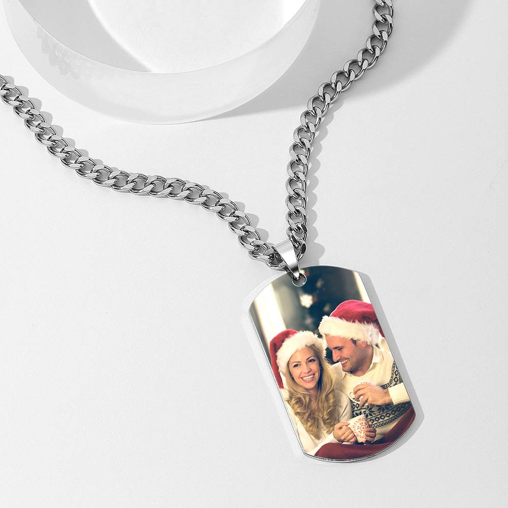 Any Photo - Personalized Military Dog Tags Necklace
