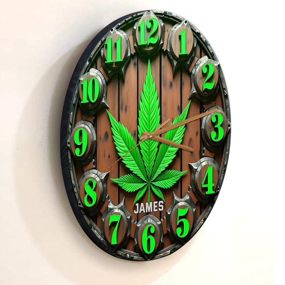 It's 420 Somewhere - Personalized Weed Wall Clock