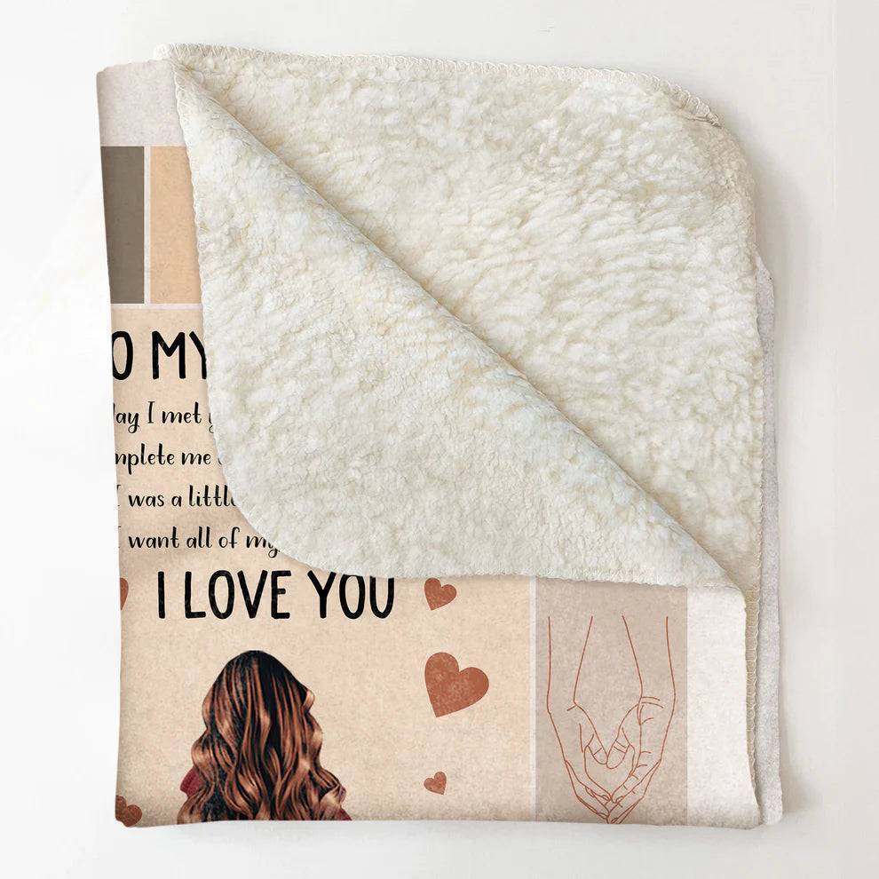 Forever Embrace - 'All Of My Lasts With You' Personalized Love Blanket - Ideal for Valentine's & Anniversaries
