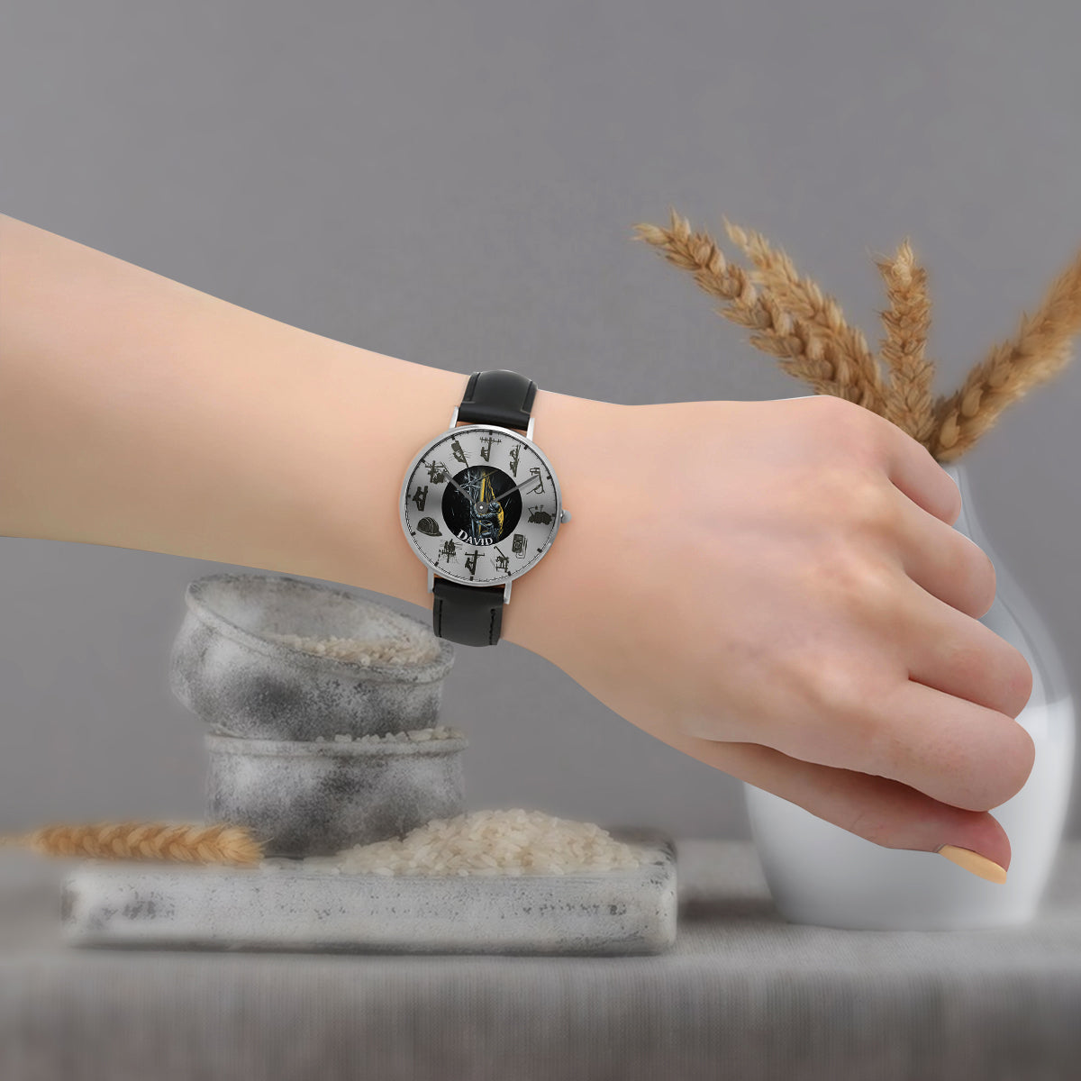 Keep The Lights On - Personalized Lineman Hand Watch