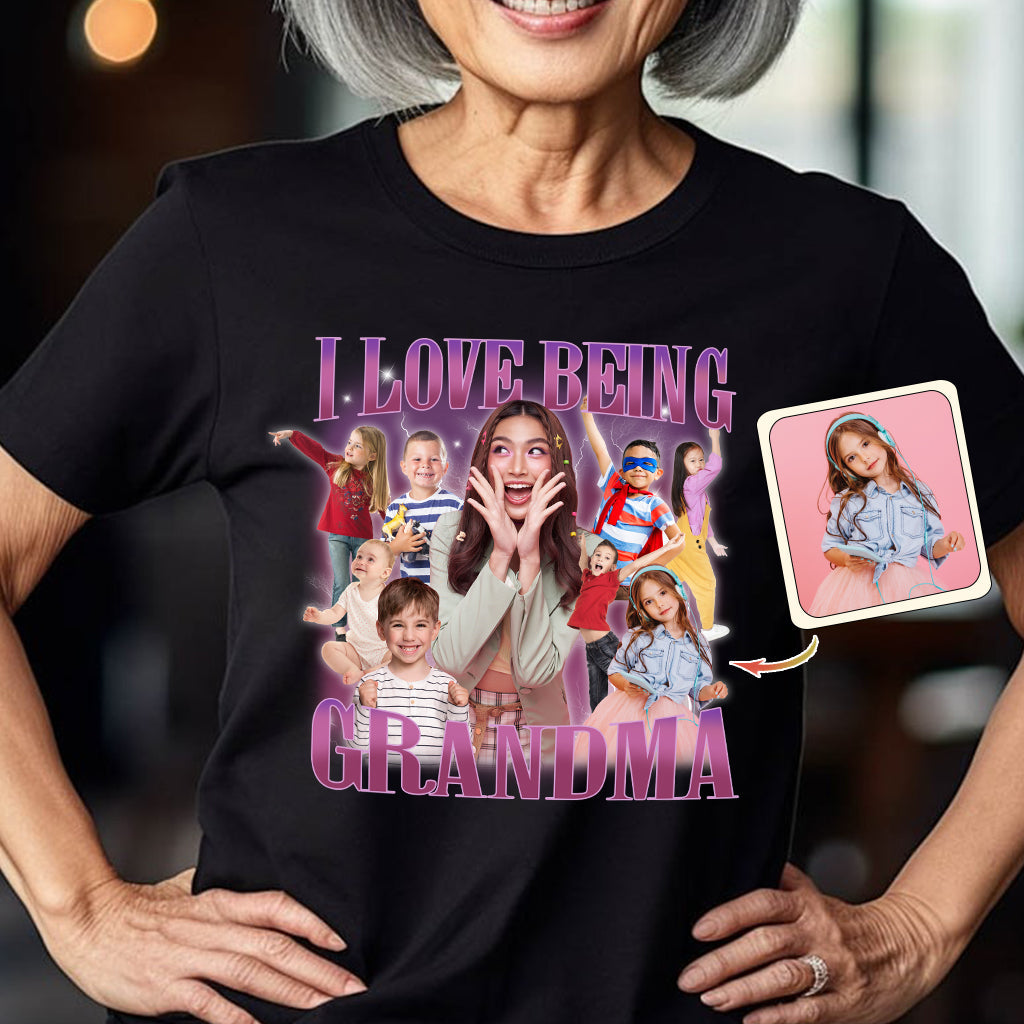 I Love Being Grandma/ Nana/ Mimi/ Gigi... - Personalized Grandma T-shirt And Hoodie