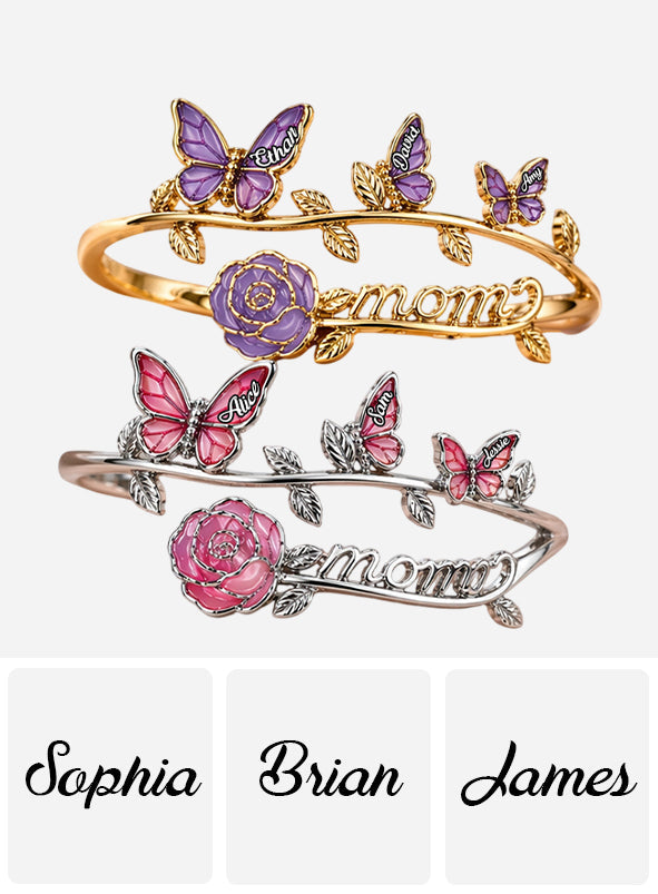 Beautiful Mom Gift - Personalized Mother Adjustable Shaped Ring