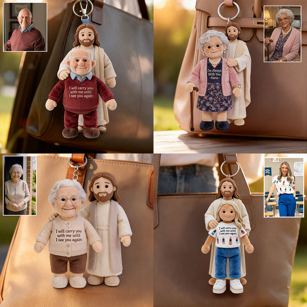 Custom Any Photo - Personalized Memorial Plush Keychain