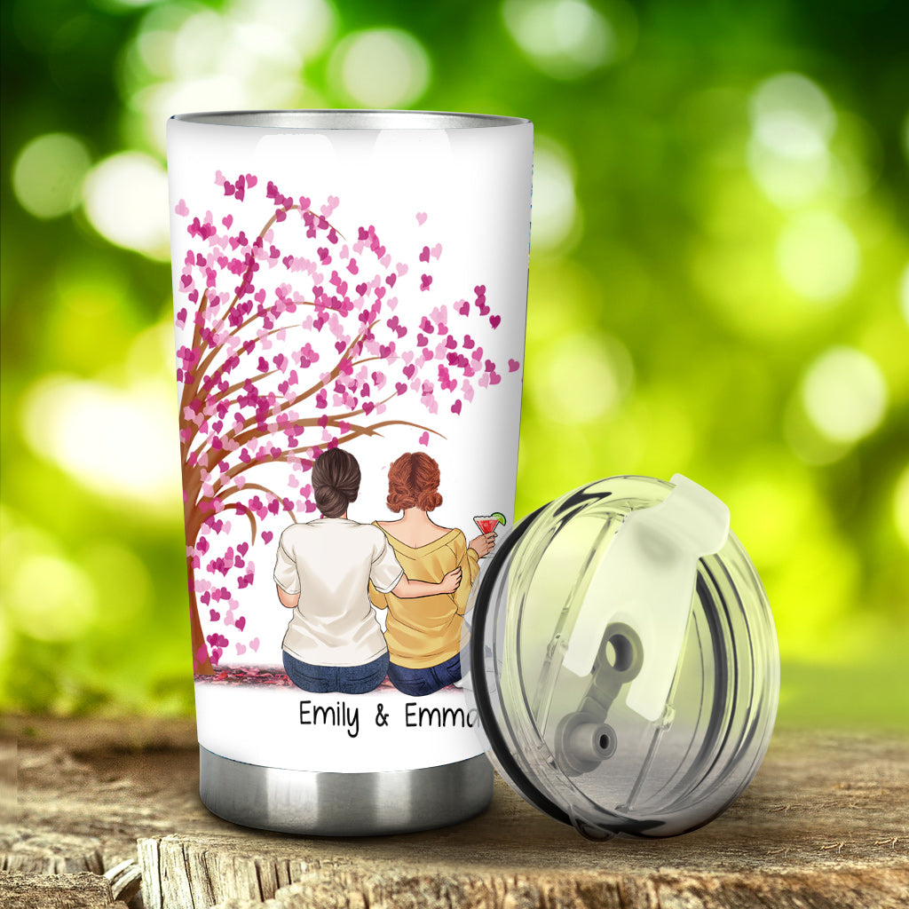 I'd Walk Through Fire For You - Personalized Sister Tumbler