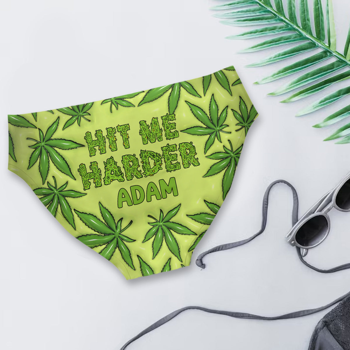Hit Me Harder - Personalized Weed Women's Briefs