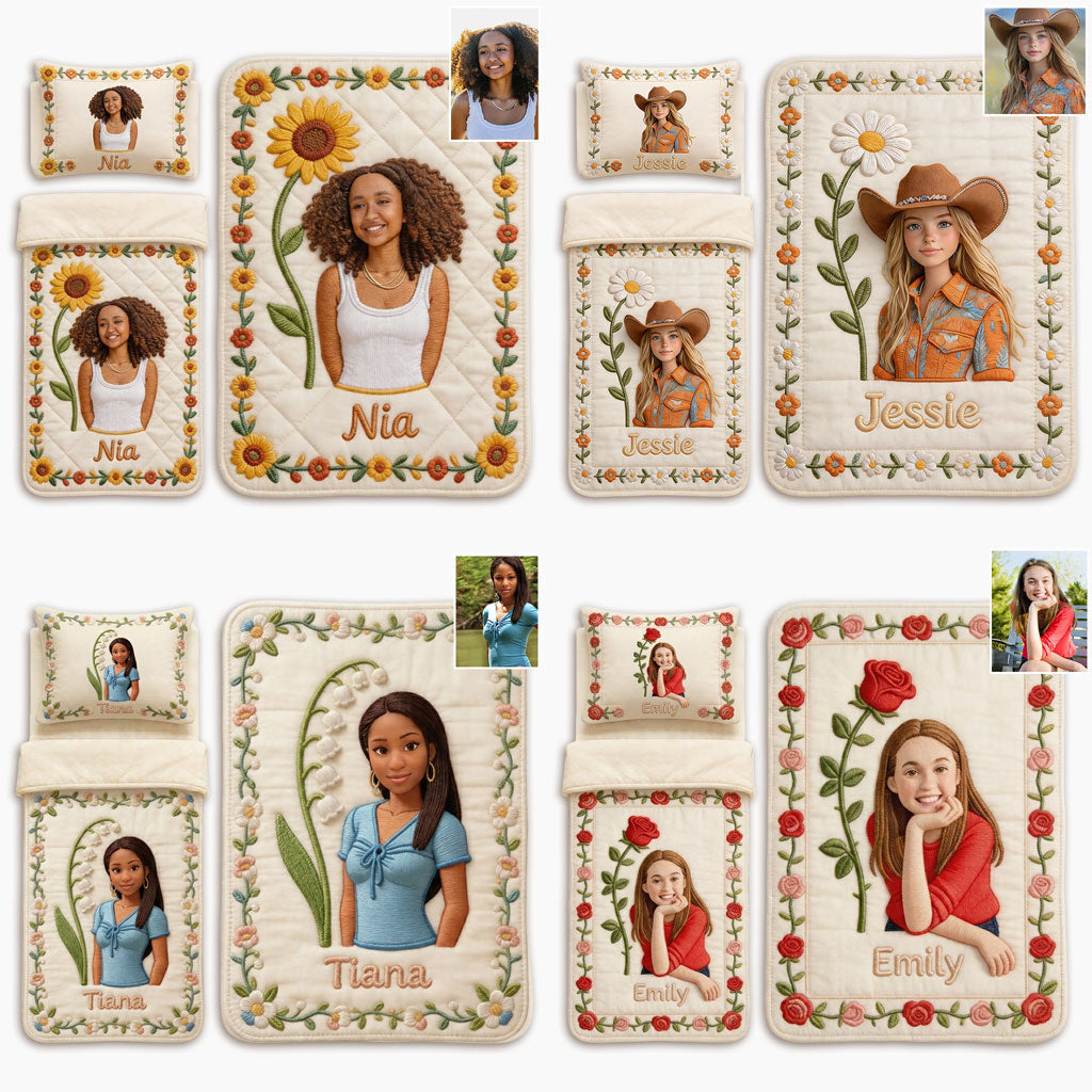 Any Flower, Custom From Photo - Personalized Daughter Nap Mat
