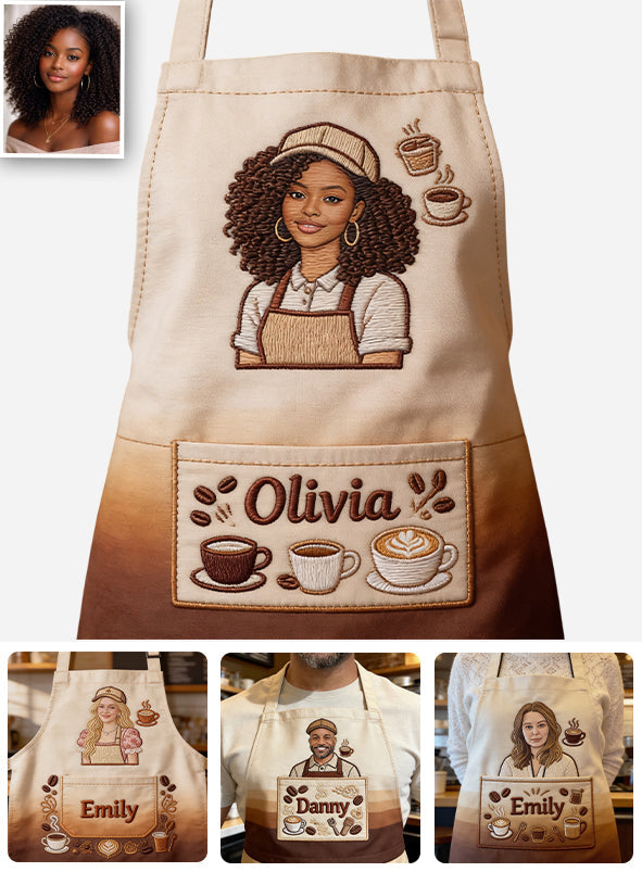 Best Barista - Personalized Coffee Apron With Pockets