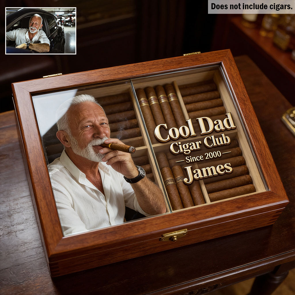 Cool Dad - Personalized Father Wooden Box