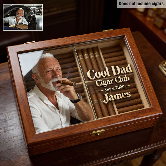 Cool Dad - Personalized Father Wooden Box