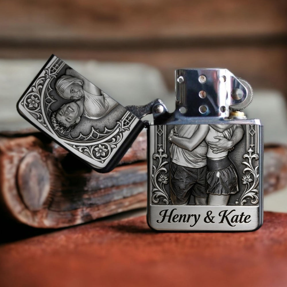 Custom Any Photo - Personalized Couple Lighter