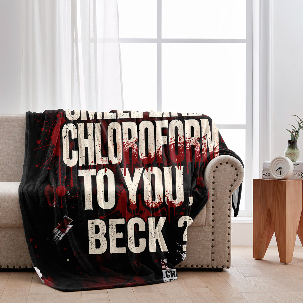 Does this towel smell like chloroform to you - Personalized Blanket