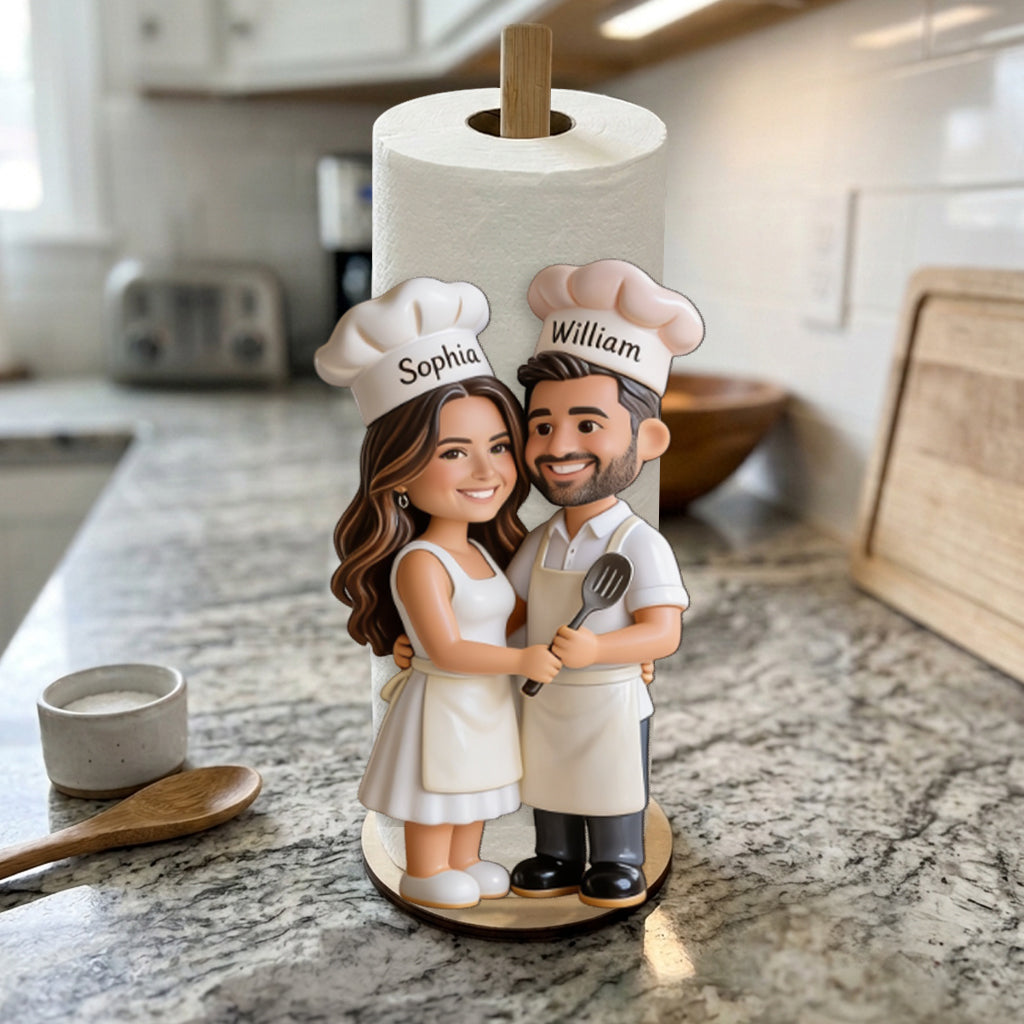 Custom Any Photo - Personalized Couple Paper Towel Stand