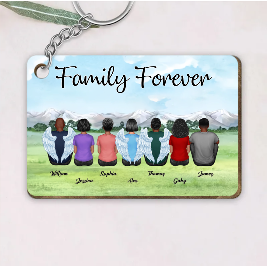 Personalized Brothers & Sisters Forever Poster or Canvas, Keychain, Plaque, Ornament, Wallet Card - Perfect Gift for Siblings, Memorial Keepsake