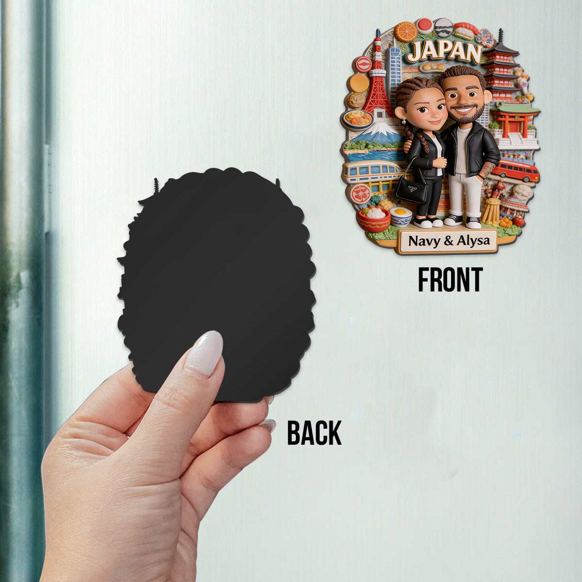 Couple Travel Memories - Personalized Travelling Magnet
