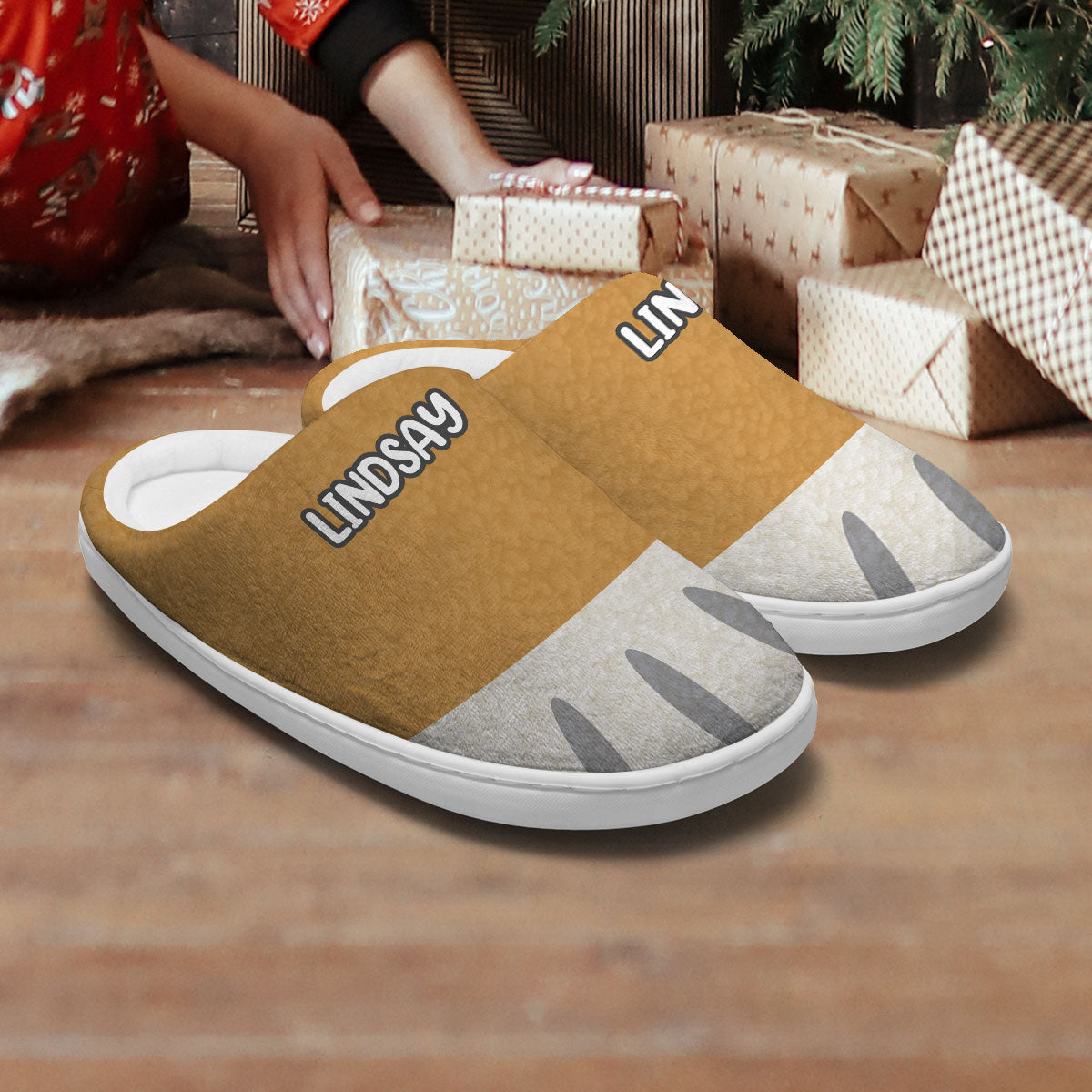 Cute Cat Paws - Gift for cat lovers - Personalized Slippers