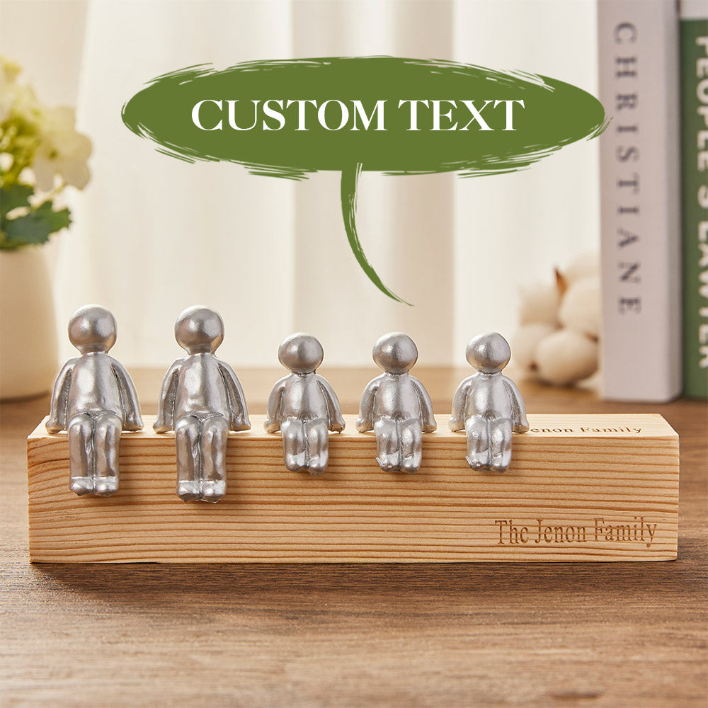 Engraved Name - Personalized Family Metal Sculpture Figurines