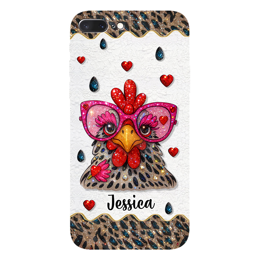 Crazy Chicken Lady - Personalized Chicken Full Print Phone Case