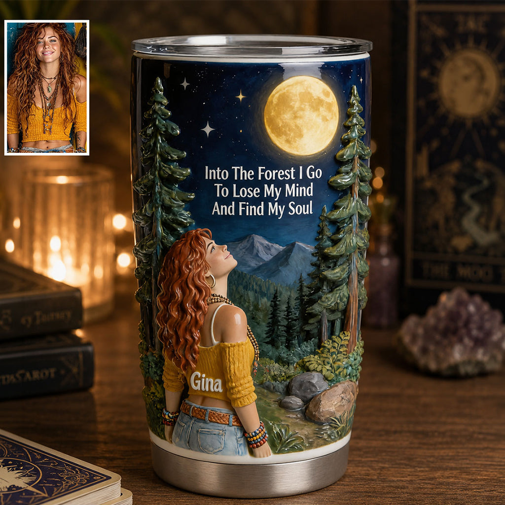 Into The Forest I Go - Personalized Witch Tumbler