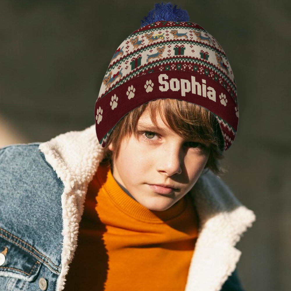 Cute Dog - Personalized Dog Beanie Hat