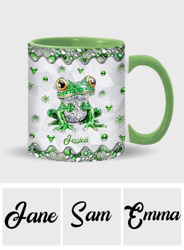 Just A Girl Who Loves Frogs - Personalized Frog Accent Mug