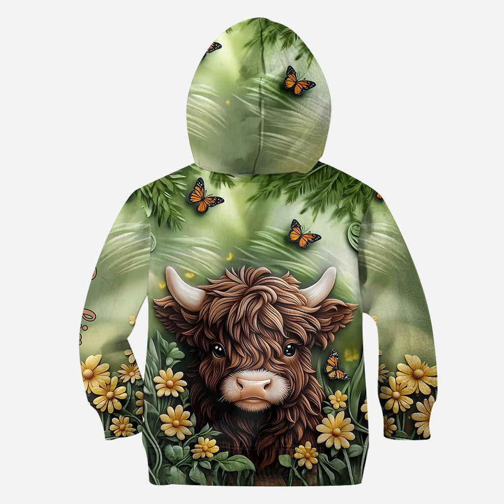 Baby Highland Cow - Personalized Highland Cow Hoodie and Leggings