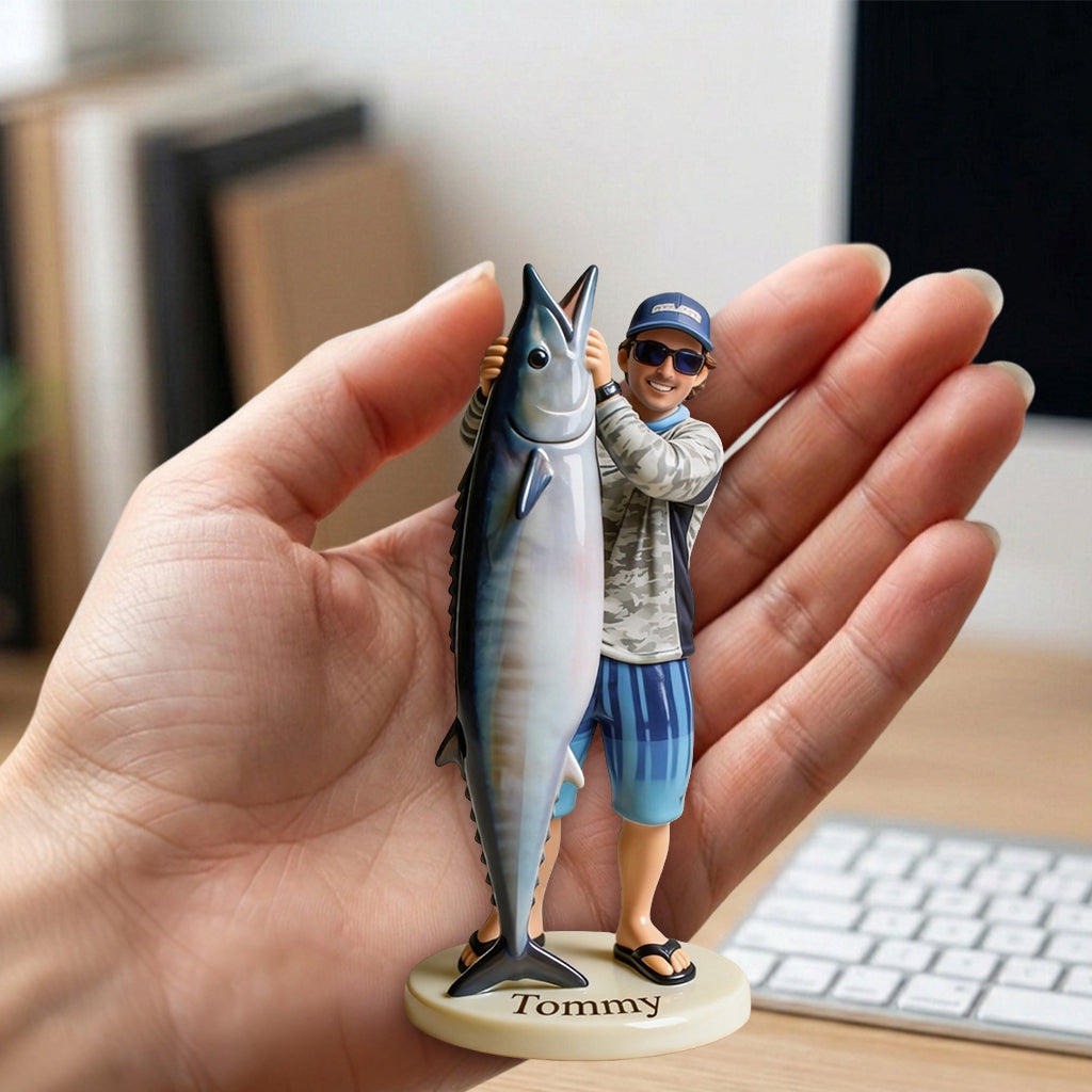 Custom Real 3D Figure From Any Photo - Personalized Fishing Premium 3D Figurine