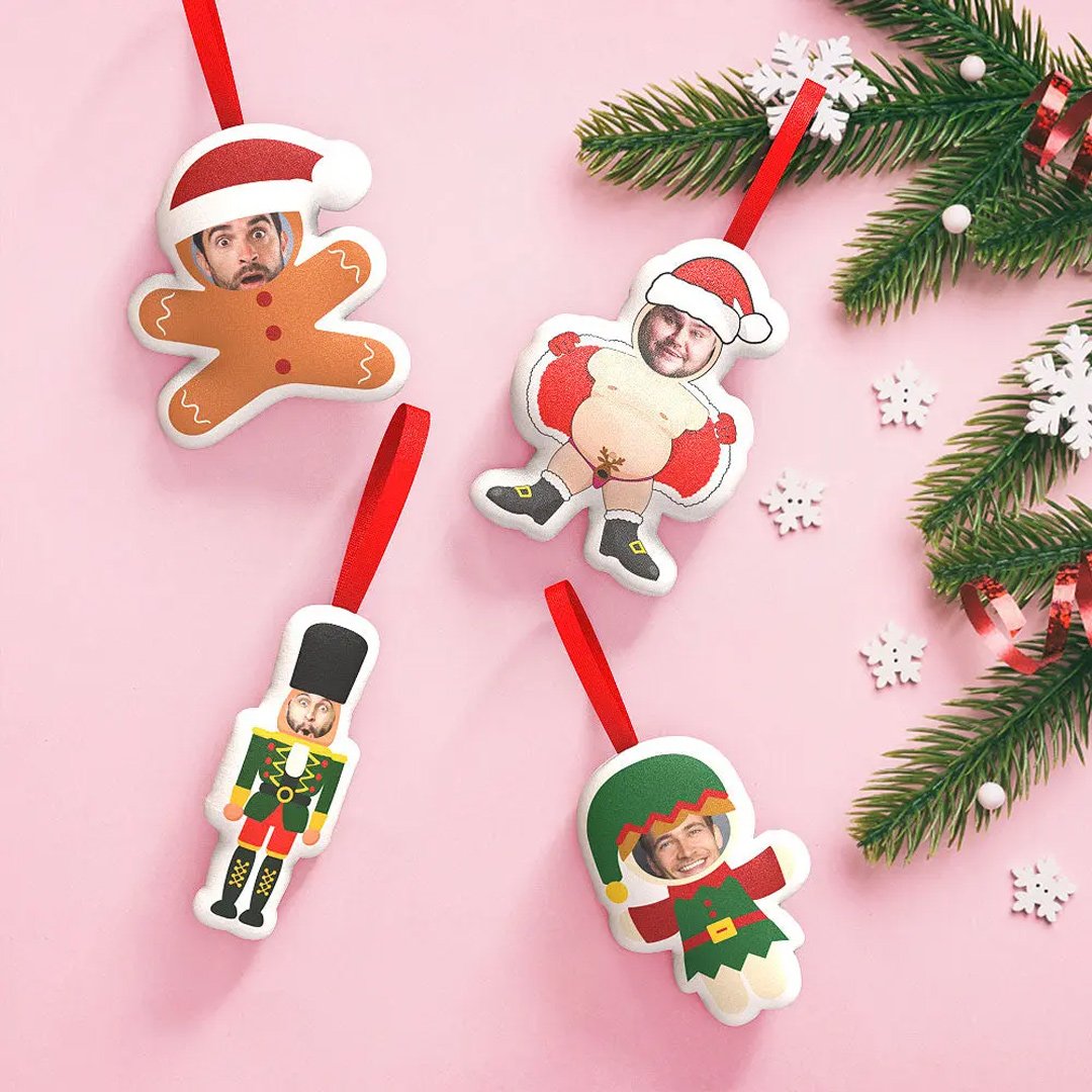 Cutout Photos - Personalized Plush Hanging Ornament