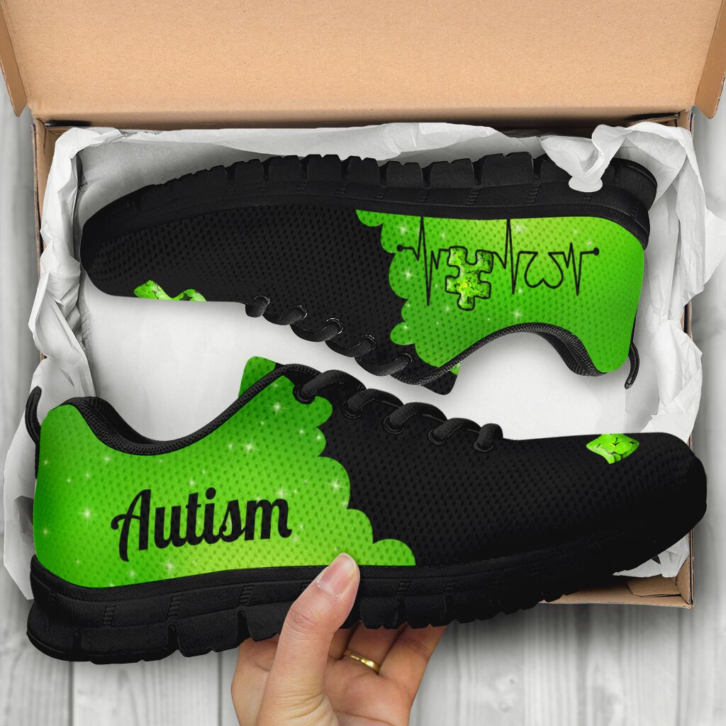 Heart Beat Autism Awareness Autism Awareness Sneakers 0622