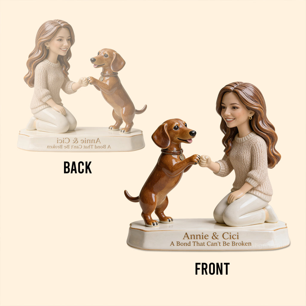 A Bond That Can't Be Broken - Personalized Dog Custom Shaped Acrylic Plaque