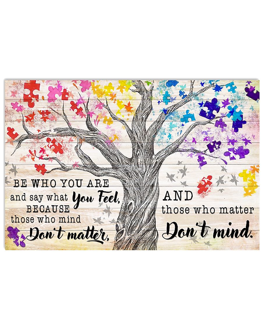 Autism Be Who You Are - Autism Awareness Poster 0921