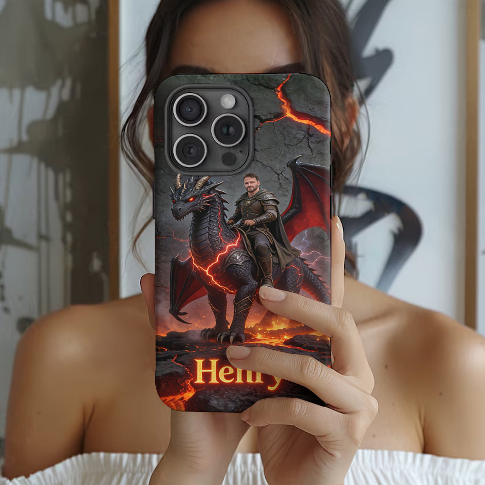 Flying With The Dragon - Personalized Dragon Full Print Phone Case