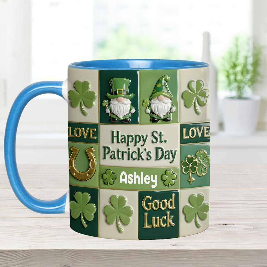 Happy St. Patrick's Day - Personalized Irish Accent Mug & Coaster