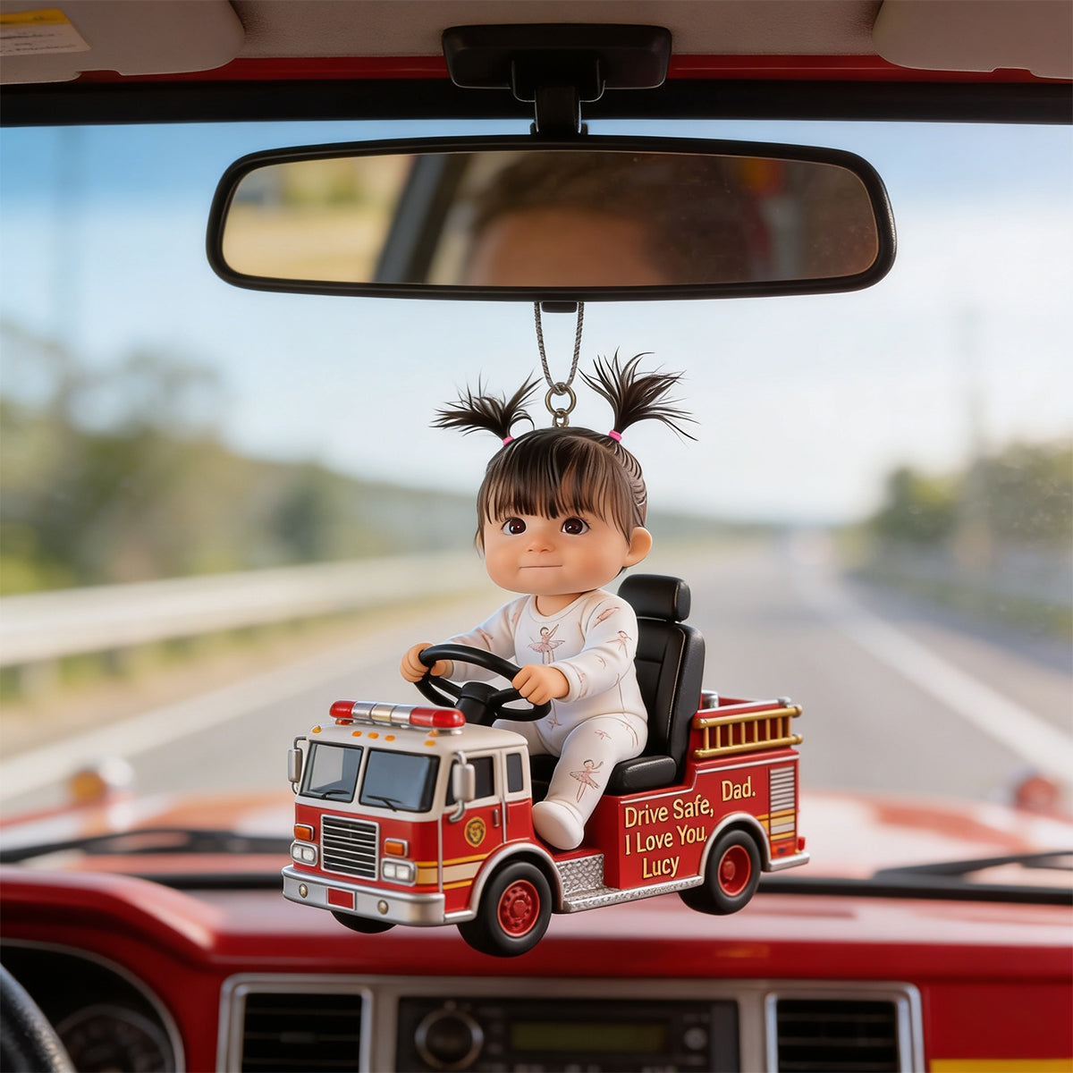 Drive Safe Daddy - Personalized Father Custom Made 3D Minifigure Ornament
