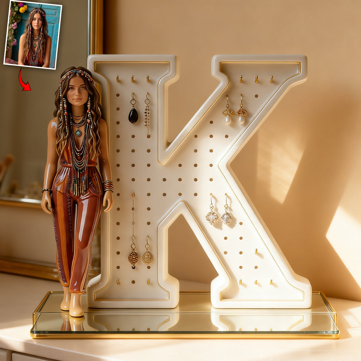 Free Spirit - Personalized Hippie Jewelry Holder