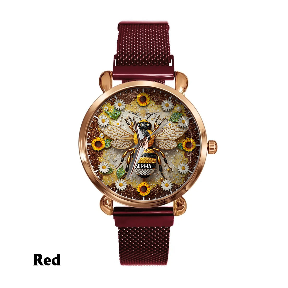 Daisy Bee - Personalized Bee Women Hand Watch