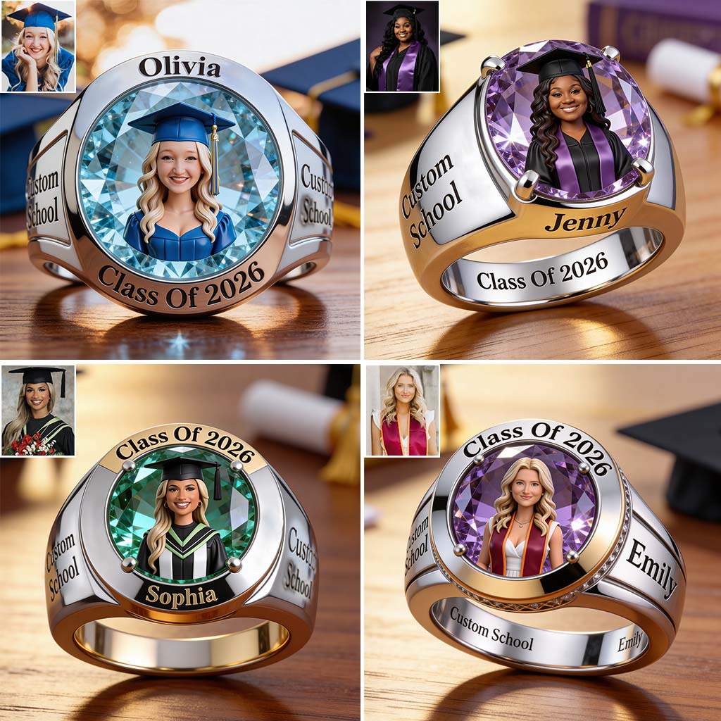 Class Of 2026 - Personalized Graduation Signet Ring