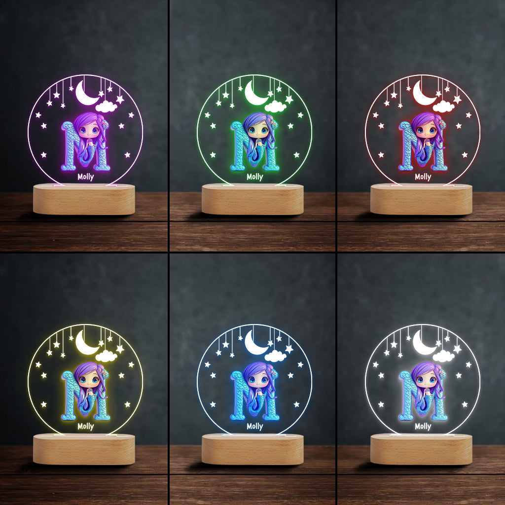 Beautiful Light - Personalized Kid Shaped Plaque Light Base