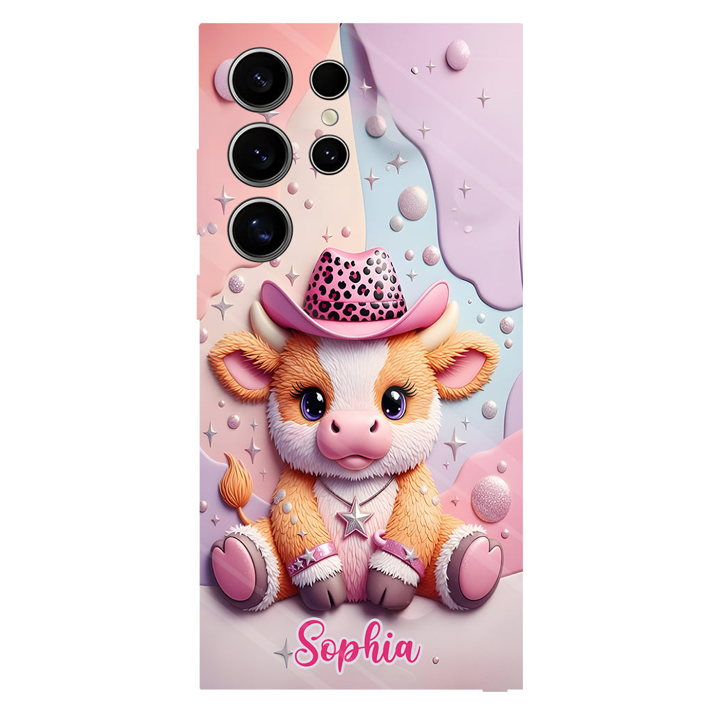 Adorable Highland Cow - Personalized Highland Cow Full Print Phone Case