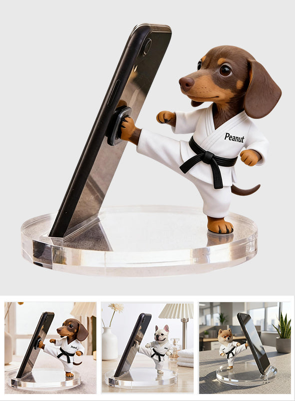 Gift For Pet Owner, Dog Dad, Dog Mom,... - Personalized Dog Phone/ Tablet Holder Stand