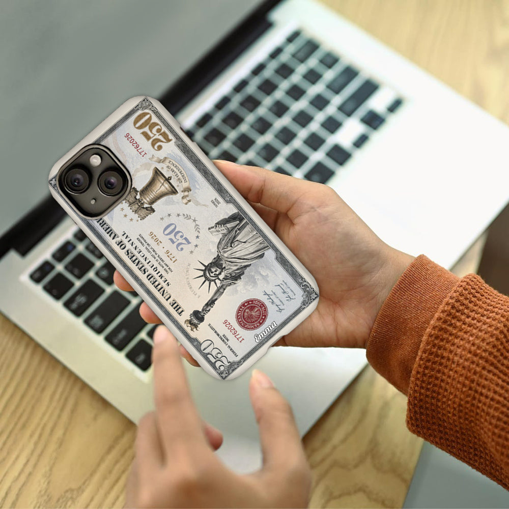 Commemorative Bills Funny 4th Of July 250th Anniversary - Personalized Independence Day/ 4th of July Full Print Phone Case