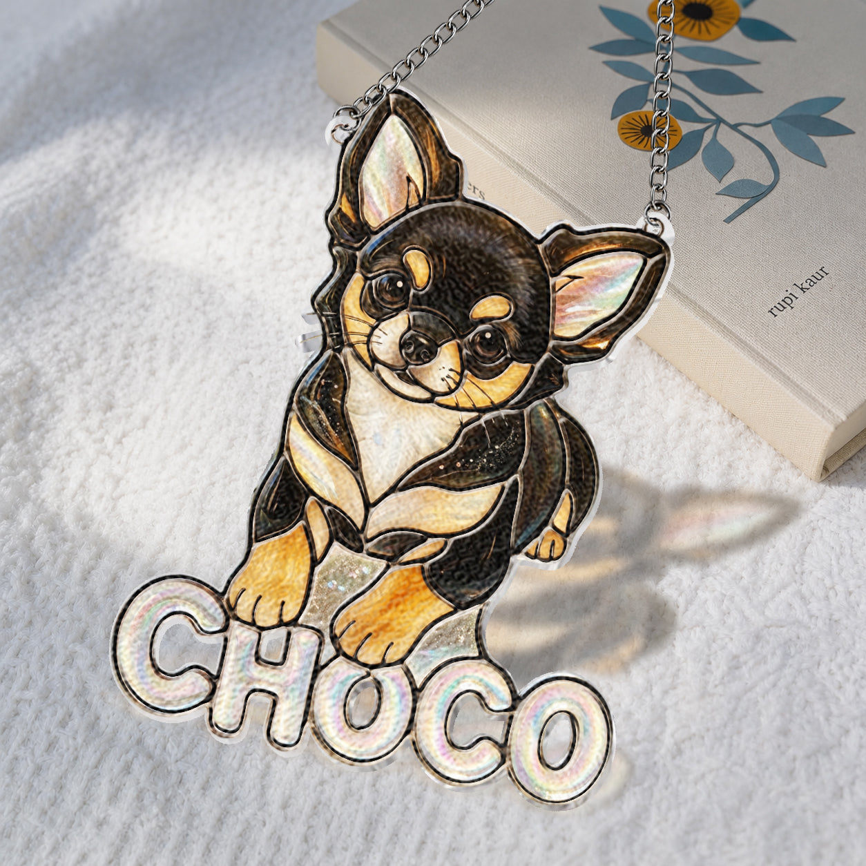 Any Pet Photo - Personalized Dog 3D Printed Glass Suncatcher