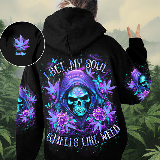 I Bet My Soul - Personalized Weed All Over Shirt