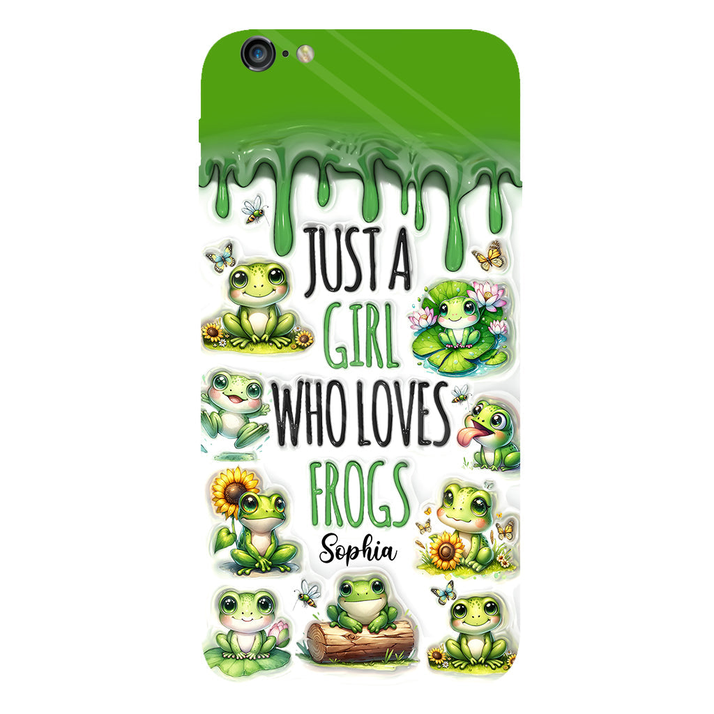 Just A Girl Who Loves Frogs - Personalized Frog Full Print Phone Case