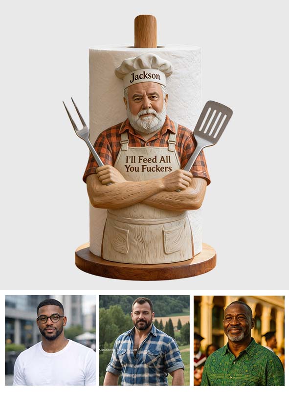 Best Flippin' Dad Ever - Personalized Father Paper Towel Stand
