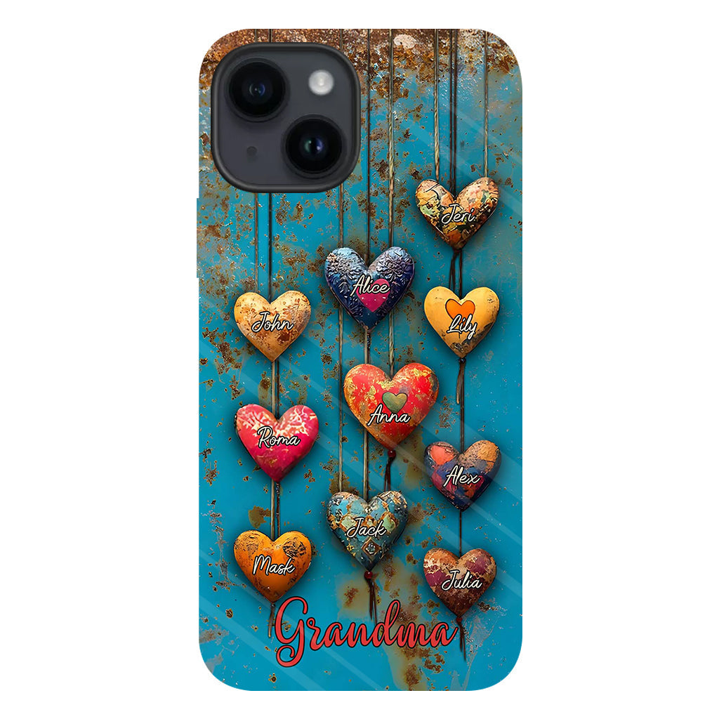 Grandma's Mom's Sweethearts - Personalized Grandma Full Print Phone Case