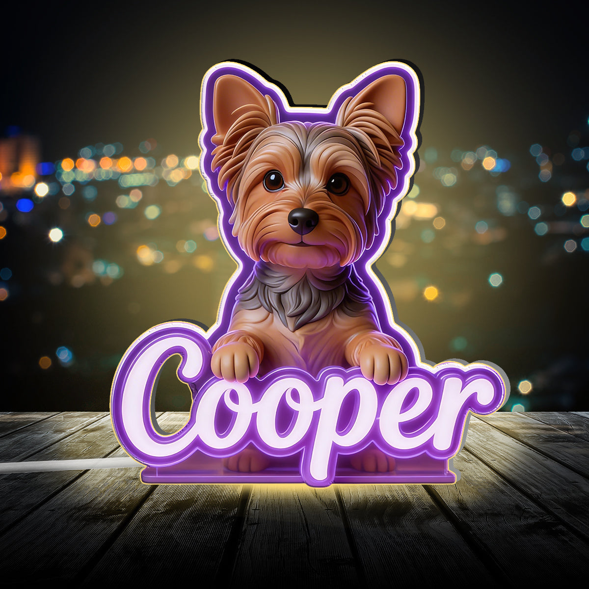 Custom Any Photo - Personalized Dog Acrylic LED Night Light