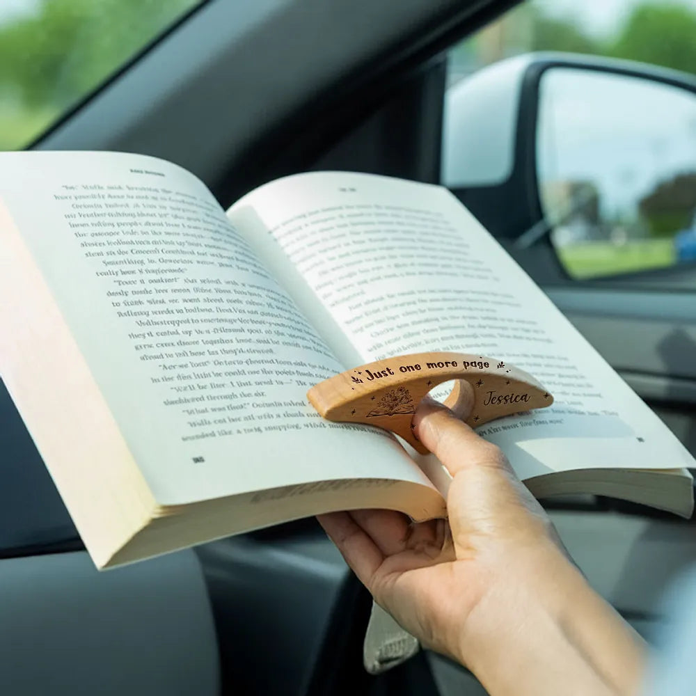 Custom Book Page Holder for Book Lovers - Cute Starry Book Design, Unique Gift for Her Reading Nights