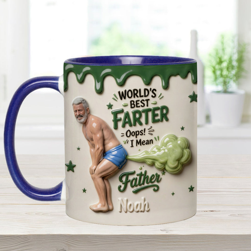 Best Farter Ever - Personalized Father Accent Mug & Coaster