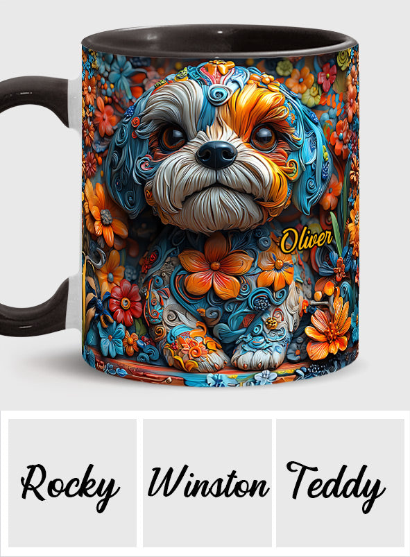 Colorful Shih Tzu Dreams - Personalized Dog Accent Mug